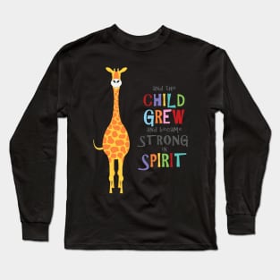 giraffe and the child grew Long Sleeve T-Shirt